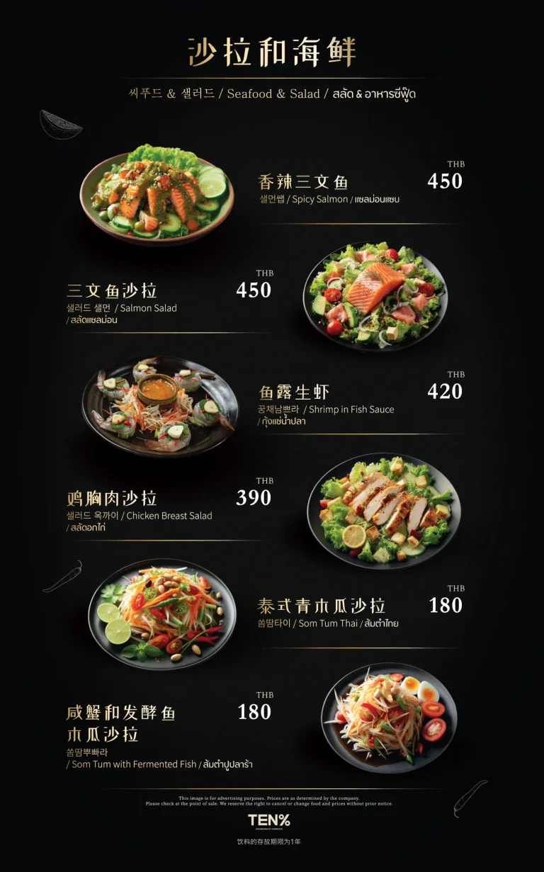 Tenpercen Food Menu 4